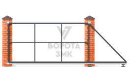 Ворота откатные труба 2800×2000 ЗМК-7651
