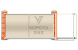 Ворота откатные Nice 2500×4000 ЗМК-6978
