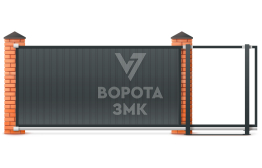 Откатные ворота Lux Doorhan 2200×3500 ЗМК-9725