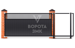 Сдвижные ворота для дачи 2800×2000 ЗМК-7332