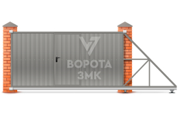 Откатные ворота 8000×2300 ЗМК-8142
