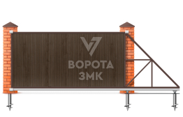 Откатные ворота 2250×2550 Nice ЗМК-7005