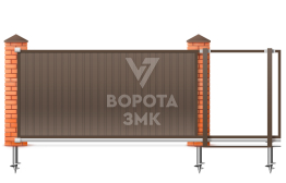 Ворота 2250×2800 для забора ЗМК-7497