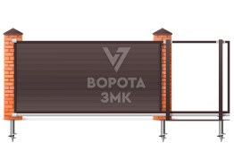 Откатные ворота сэндвич 3000×2000 ЗМК-7834