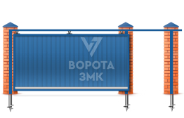 Ворота автоматические 2000×2100 под ключ ЗМК-7232