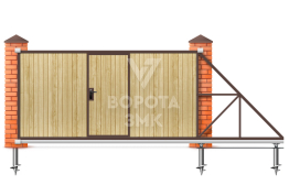 Ворота выкатные автоматические 2500×3500 ЗМК-7221