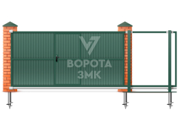 Откатные механические ворота 7 метров 7000×2900 ЗМК-8073