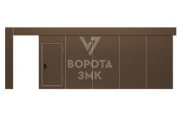 Ворота откатные промышленные 2500×4500 ЗМК-4953