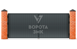 Распашные ворота ангарные 2750×3000 ЗМК-5164