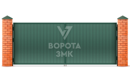 Ворота электроприводом 1500×1750 ЗМК-4702