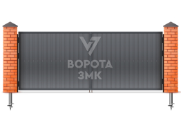 Оцинкованные ворота 2750×2250 ЗМК-5438