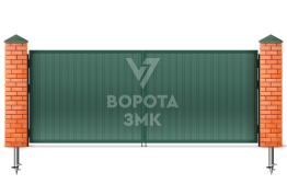 Ворота 2500×2250 с электроприводом ЗМК-4695