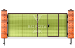 Распашные ворота Alutech Prestige 2350×2200 ЗМК-9690
