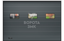 Секционные ворота 3000×3000 ЗМК-3580