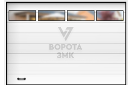 Вертикальные ворота секционные 2750×2125 ЗМК-3089